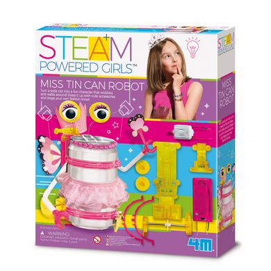 4M Steam Powered Girls - Blechdosen Roboter Girl Mehrfarbig