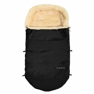 Altabebe Lammfellfußsack Schwarz