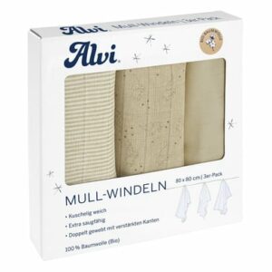 Alvi® Mullwindeln 3er Pack Starfant 80 x 80 cm