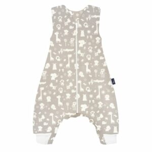 Alvi® Sleep-Overall Light Zootiere taupe