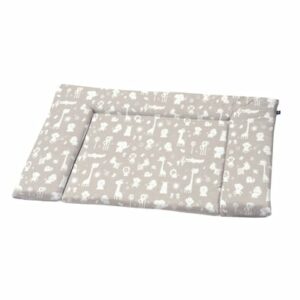 Alvi® Wickelauflage Zootiere taupe 70 x 85 cm