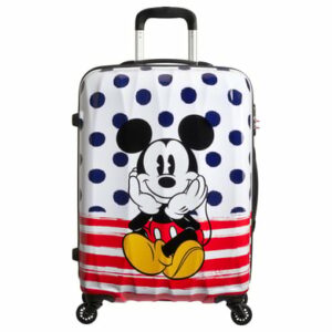 American Tourister Disney Alfatwist 2.0 - 4-Rollen-Trolley M 65/24 Mickey blue Dots