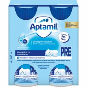 Aptamil Anfangsmilch Pronutra Advance Pre 4 x 200ml trinkfertig ab der Geburt