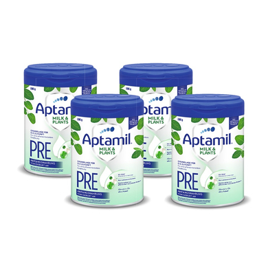 Aptamil Anfangsnahrung Pre Milk & Plants 4x 800 g von Geburt an