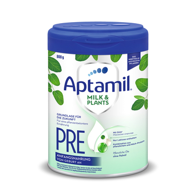 Aptamil Anfangsnahrung Pre Milk & Plants 800 g von Geburt an