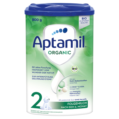 Aptamil Folgemlich 2 Organic 800g nach dem 6. Monat