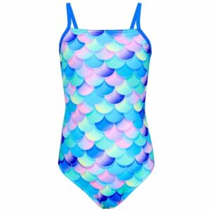 Aquarti Mädchen Badeanzug mit Spaghettiträgern violett