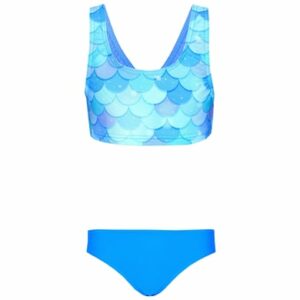 Aquarti Mädchen Sport Bikini Racerback Bustier & Bikinislip türkis