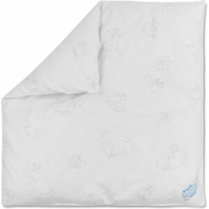 Aspero Baby Bettdecke 80x80 cm Weiß