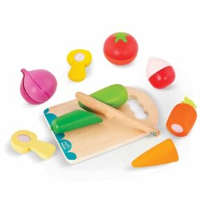 B.TOYS B. Chop 'n' Play -  Holz-Gemüse mit Klettverbindung inkl. Schneidebrett 14-teilig 1