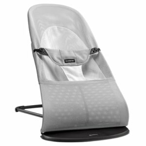 BABYBJÖRN Babywippe Balance Soft Mesh Silber Weiß