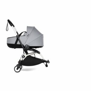 BABYZEN Kinderwagen YOYO 0+ connect White mit Liegewanne Stone