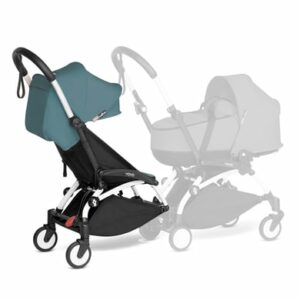 BABYZEN Kinderwagen YOYO 6+ connect White mit Textilset Aqua