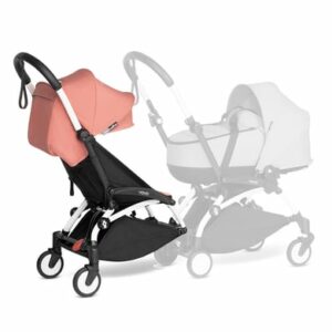 BABYZEN Kinderwagen YOYO 6+ connect White mit Textilset Ginger