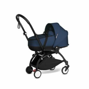 BABYZEN Kinderwagen YOYO2 0+ Black mit Liegewanne Navy Blue