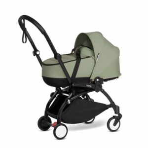 BABYZEN Kinderwagen YOYO2 0+ Black mit Liegewanne Olive