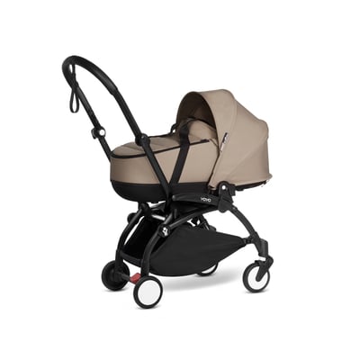 BABYZEN Kinderwagen YOYO2 0+ Black mit Liegewanne Taupe