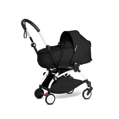 BABYZEN Kinderwagen YOYO2 0+ White mit Liegewanne Black