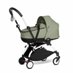 BABYZEN Kinderwagen YOYO2 0+ White mit Liegewanne Olive