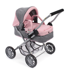 BAYER CHIC 2000 Mini-Kuschelwagen SMARTY Melange grau-rosa