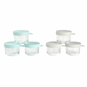 BEABA® Portionsbehälter 6er Set aus hochwertigem Glas