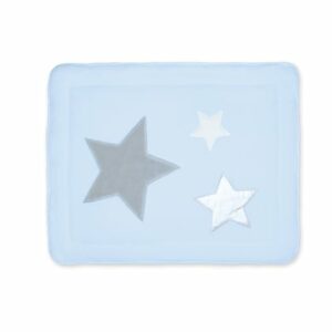 BEMINI Laufstalleinlage Krabbeldecke Pady softy + terry Stars print frost