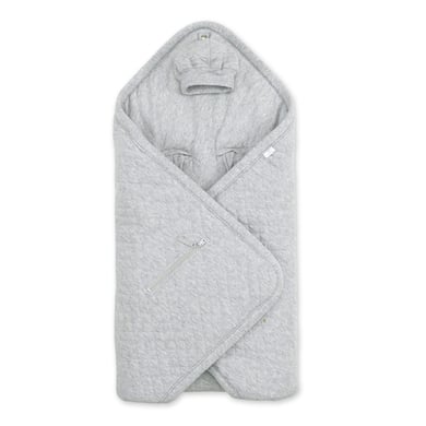 BEMINI Wickeldecke Pady quilted + jersey Mix grey