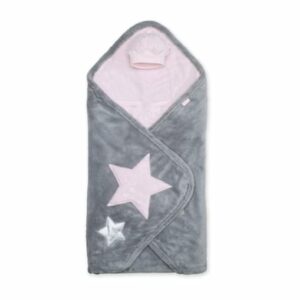 BEMINI Wickeldecke Softy + softy Little stars print cristal