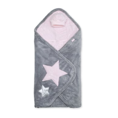 BEMINI Wickeldecke Softy + softy Little stars print cristal