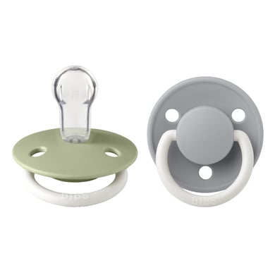 BIBS® Nachtschnuller De Lux Sage / Cloud Glow 0-36 Monate