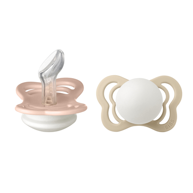 BIBS® Schnuller Couture Blush und Vanilla Glow Silikon 0-6 Monate