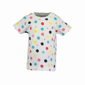 BLUE SEVEN Girls T-Shirt weiss Dots