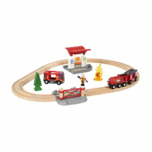 BRIO® WORLD Bahn Feuerwehr Set 33815