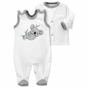 Baby Sweets 2tlg Set Strampler + Shirt Baby Koala weiß grau