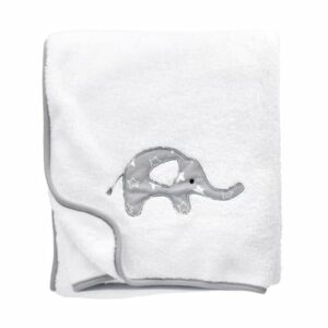 Baby Sweets Decke Little Elephant weiß grau