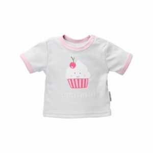 Baby Sweets Shirt Kurzarm Little Cupcake grau rosa