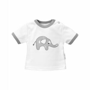 Baby Sweets Shirt Kurzarm Little Elephant weiß grau