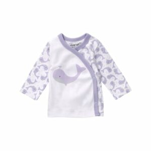 Baby Sweets Shirt Langarm Baby Wal weiß lavendel