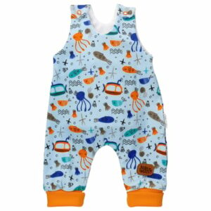 Baby Sweets Strampler Lieblingsstücke Tierwelten blau hellblau orange