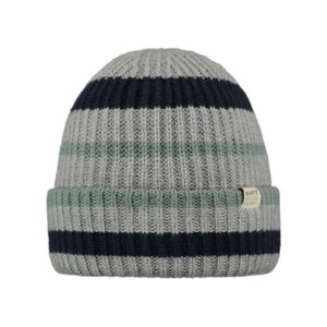 Barts Mütze Larrey Beanie Grau/Schwarz/Grün