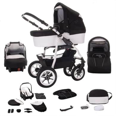 Bebebi Bellami / 3 in 1 Kombi Kinderwagen Set / Luftreifen Bellamix