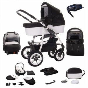 Bebebi Bellami / 4 in 1 Kinderwagen Komplettset / ISOFIX Basis / Hartgummireifen Bellamix