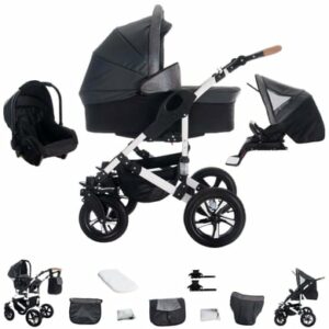 Bebebi myVARIO / 3 in 1 Kombi Kinderwagen Set / Hartgummireifen myStar