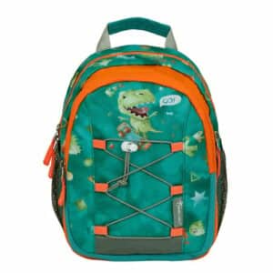 Belmil Kindergartenrucksack Mini Kiddy Kindergartenrucksack für 1-3 Jährige Kinder mit Brustgurt Cartoon Dinosaur