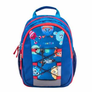 Belmil Kindergartenrucksack Mini Kiddy Kindergartenrucksack für 1-3 Jährige Kinder mit Brustgurt Cool Monsters