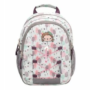 Belmil Kindergartenrucksack Mini Kiddy Kindergartenrucksack für 1-3 Jährige Kinder mit Brustgurt Woodland Hegdehog