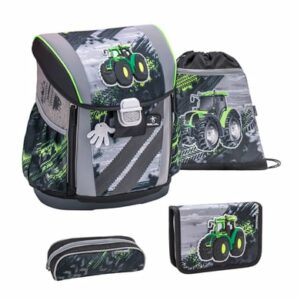 Belmil Schulranzen Customize Me Set 4-teilig Green Tractor