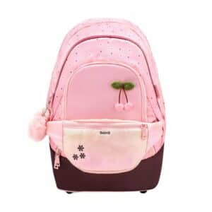 Belmil Schulrucksack 2-IN-1 Schulrucksack & Gürteltasche Cherry Blossom