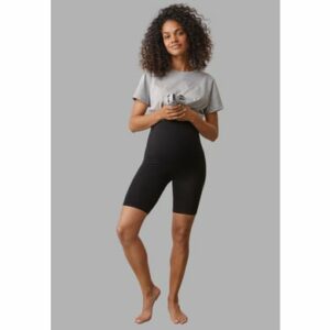 Boob Maternity Biker shorts schwarz