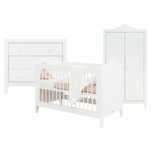 Bopita Babyzimmer Evi 3-teilig 60 x 120 cm weiß